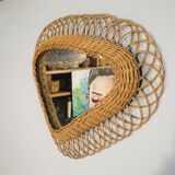 46x65cm rattan mirror