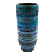 Vase bleu italien par Bitossi