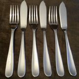 6 cutlery in poisson christofle dax