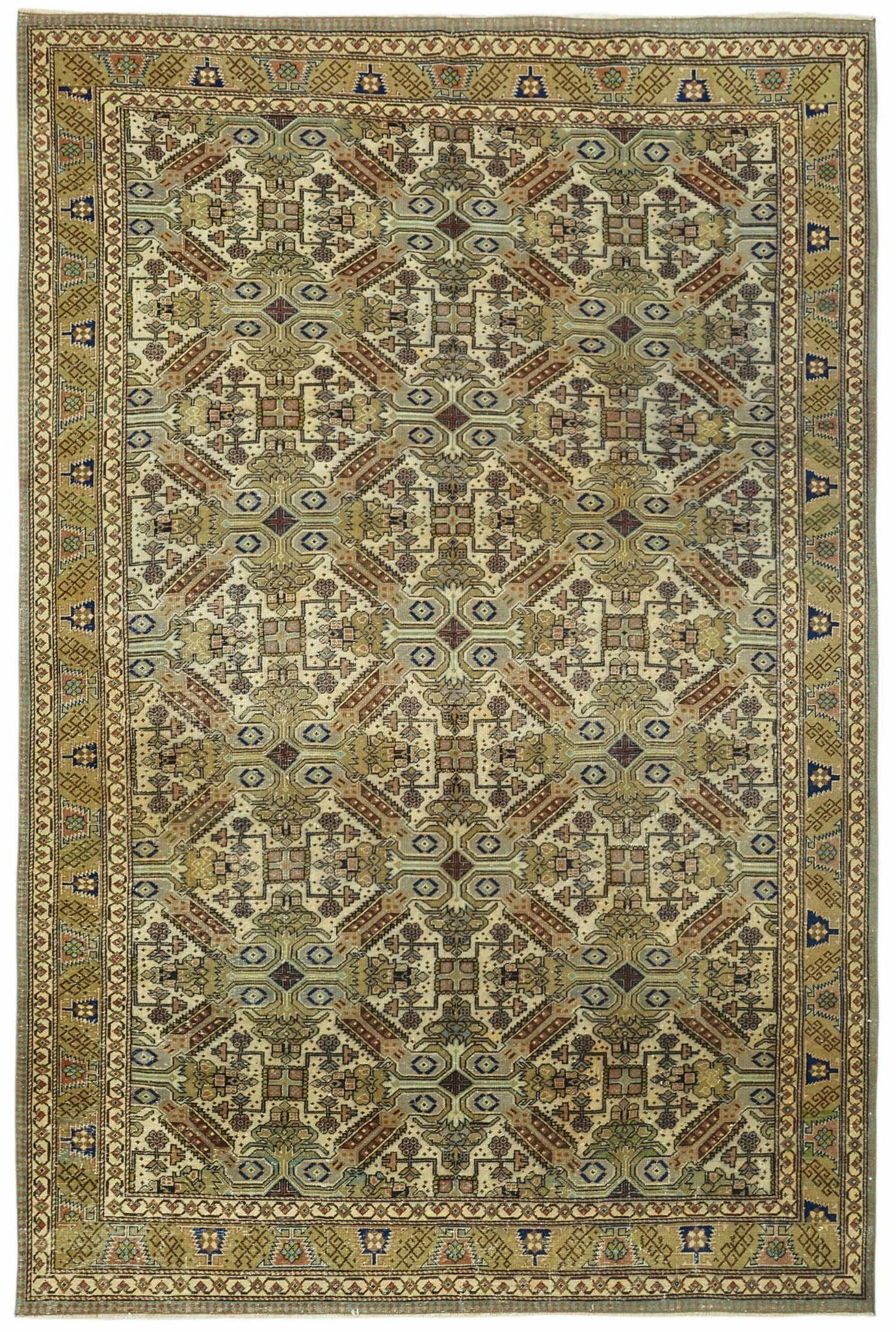 Tapis vintage en laine turque Kayseri