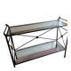 Glass and wrought iron console