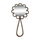 Hand rattan mirror 15x28cm