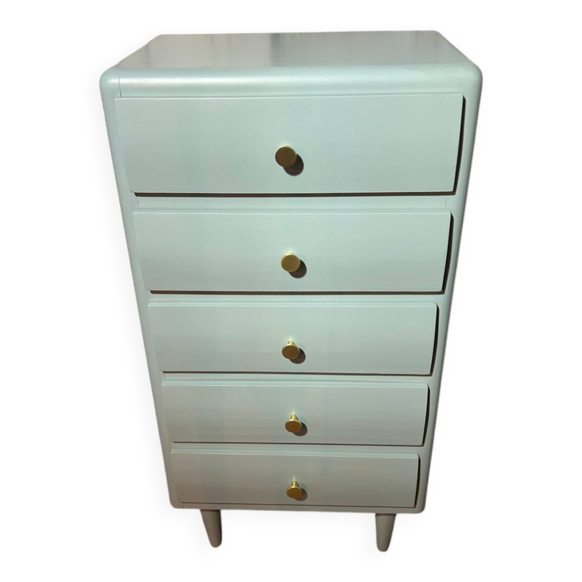 Chiffonnier vintage 1950-60 vert sauge
