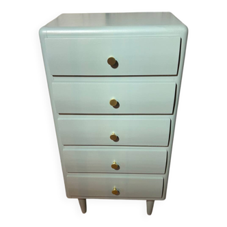 Vintage chest of drawers 1950-60 sage green