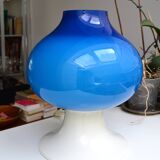 Scandinavian lamp Hans-Agne Jakobsson blue glass 60s