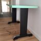 Table bistrot en formica vert