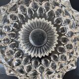 Large catch-all / Sun-shaped ashtray in pressed glass