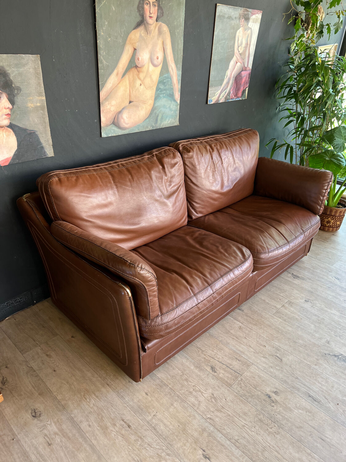 Leather couch