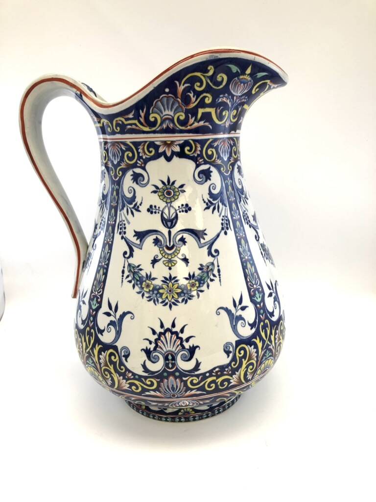 Antique Jules Vieillard Bordeaux toilet set – Rouen model, 19th century