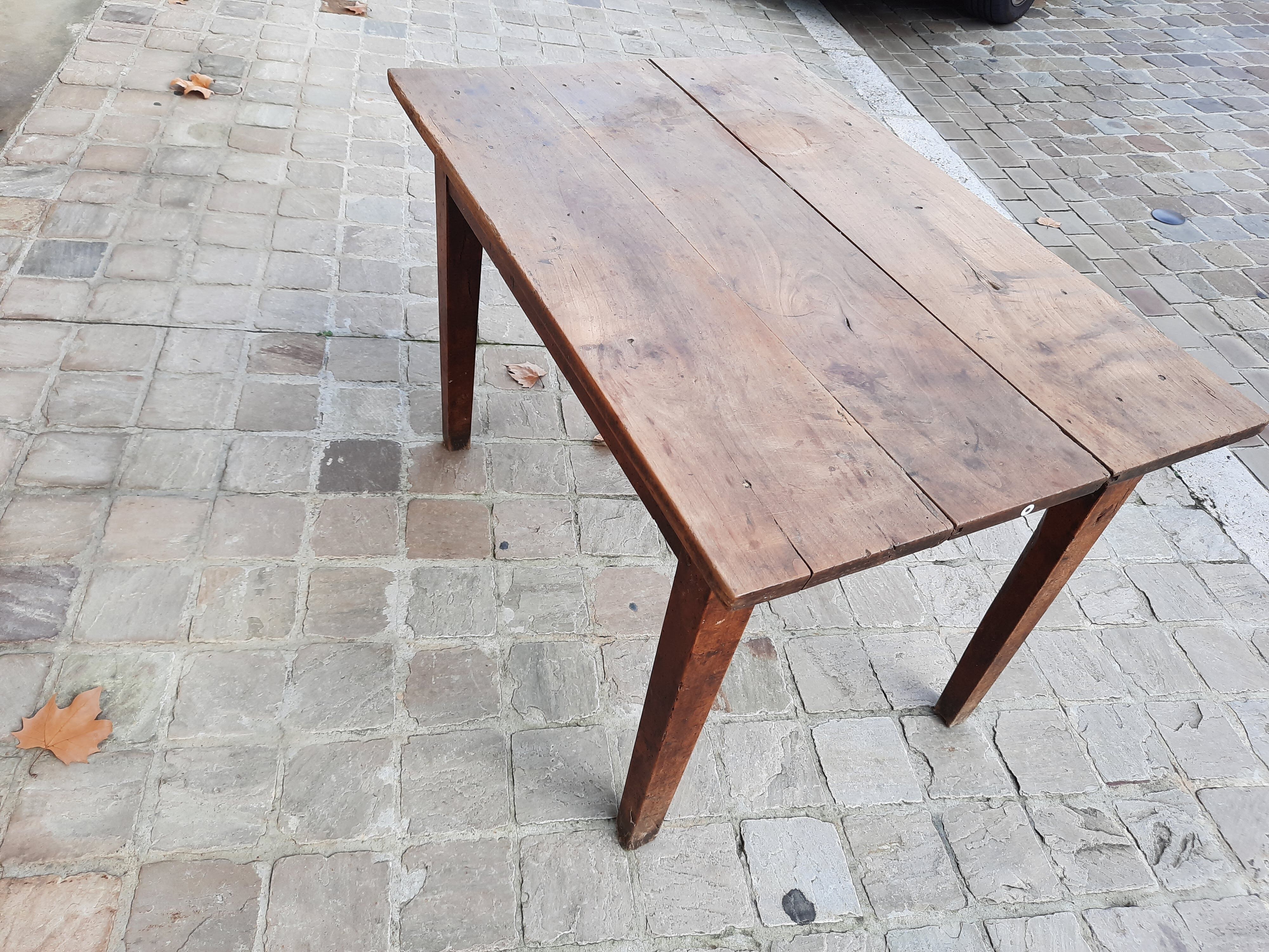 Vintage old farm table
