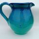 Vintage Mid-Century Ceramic Pitcher in Ombré Style