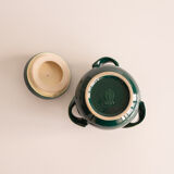 Green ceramic pot