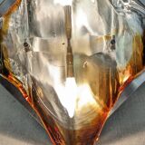 Hollywood Regency wall sconce in Murano glass by Mazzega, Italy circa 1970.