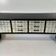 Italian Midcentury Black and Silver Leaf Sideboard, 1950s