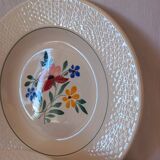 Digoin and Sarreguemines soup plates, vintage Fabiola model