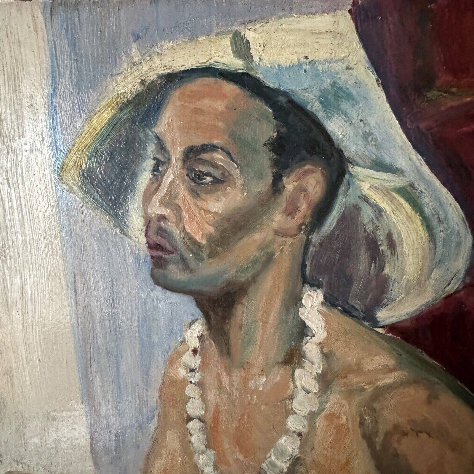 Portrait of a man interior scene by Pegeaud-Deva 20th oil on panel