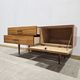 Vintage Mahogany-Coloured Sideboard with Brass Handles – 1990s