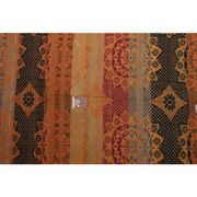 1970s Vintage Turkish Oushak Handmade Wool Cotton Orange Area Rug 182x287