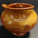 Pot à crème pichet terre cuite vernissée XXème