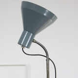Vintage adjustable gooseneck industrial floor lamp, 70s