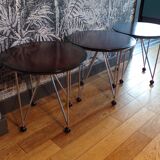 Set of 3 coffee tables 1970