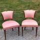 Pair of vintage low-backed bedroom chairs from the 1930s/1950s