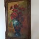 Art Deco flower bouquet oil painting