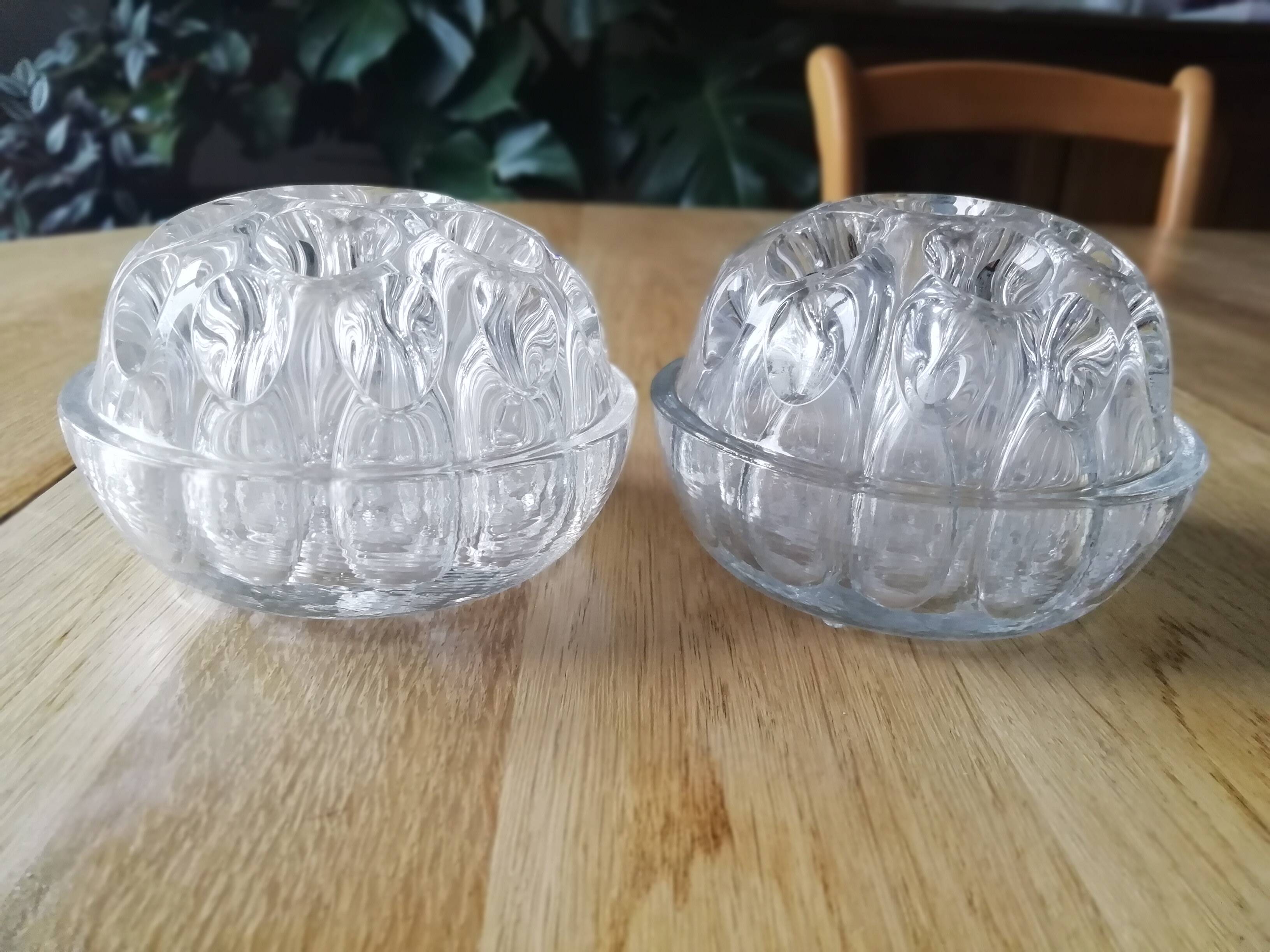 Lot of 2 glass flower spades