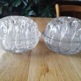 Lot of 2 glass flower spades