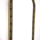 Mirror with a graphic decoration