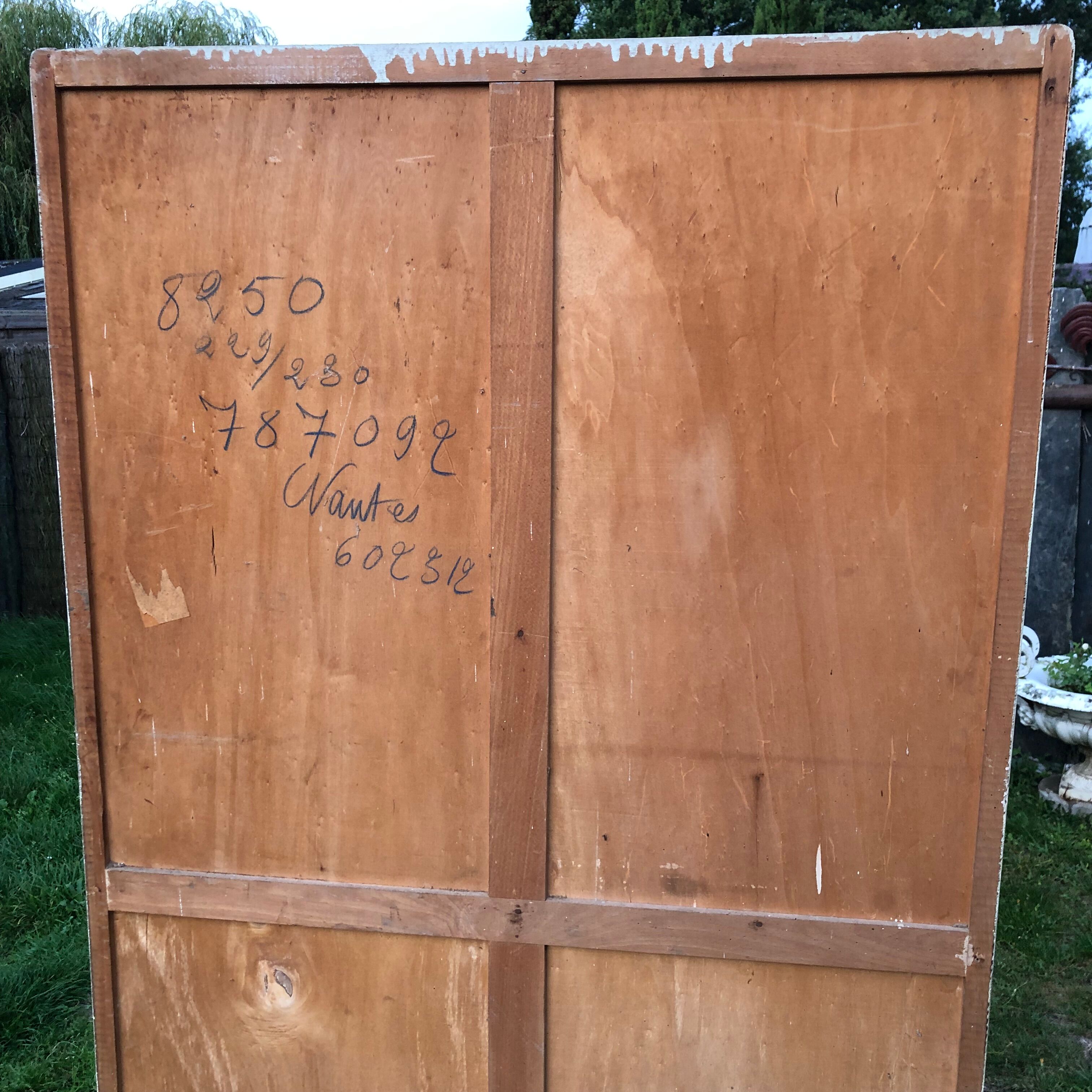 Vintage Mado sideboard with 4 doors and 2 drawers in beige lacquered plywood