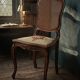 Antique Louis XV style chair in walnut