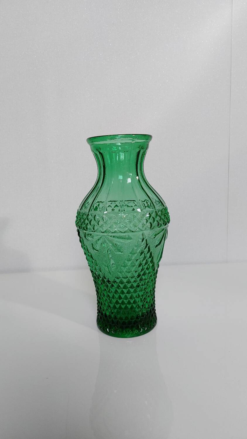 Vase verre moulé