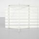 "400" bench in white wood by Harry Bertoia for Knoll International.