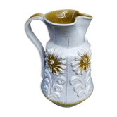 Vase céramique barbotine Italienne à anse