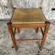 Vintage Turned Wooden Stool + Woven Seat #D652