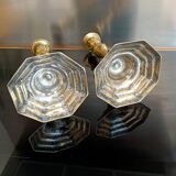 Pair of 18th century bronze candlesticks