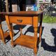 Pair of cherry wood bedside tables from the mid-20th century.