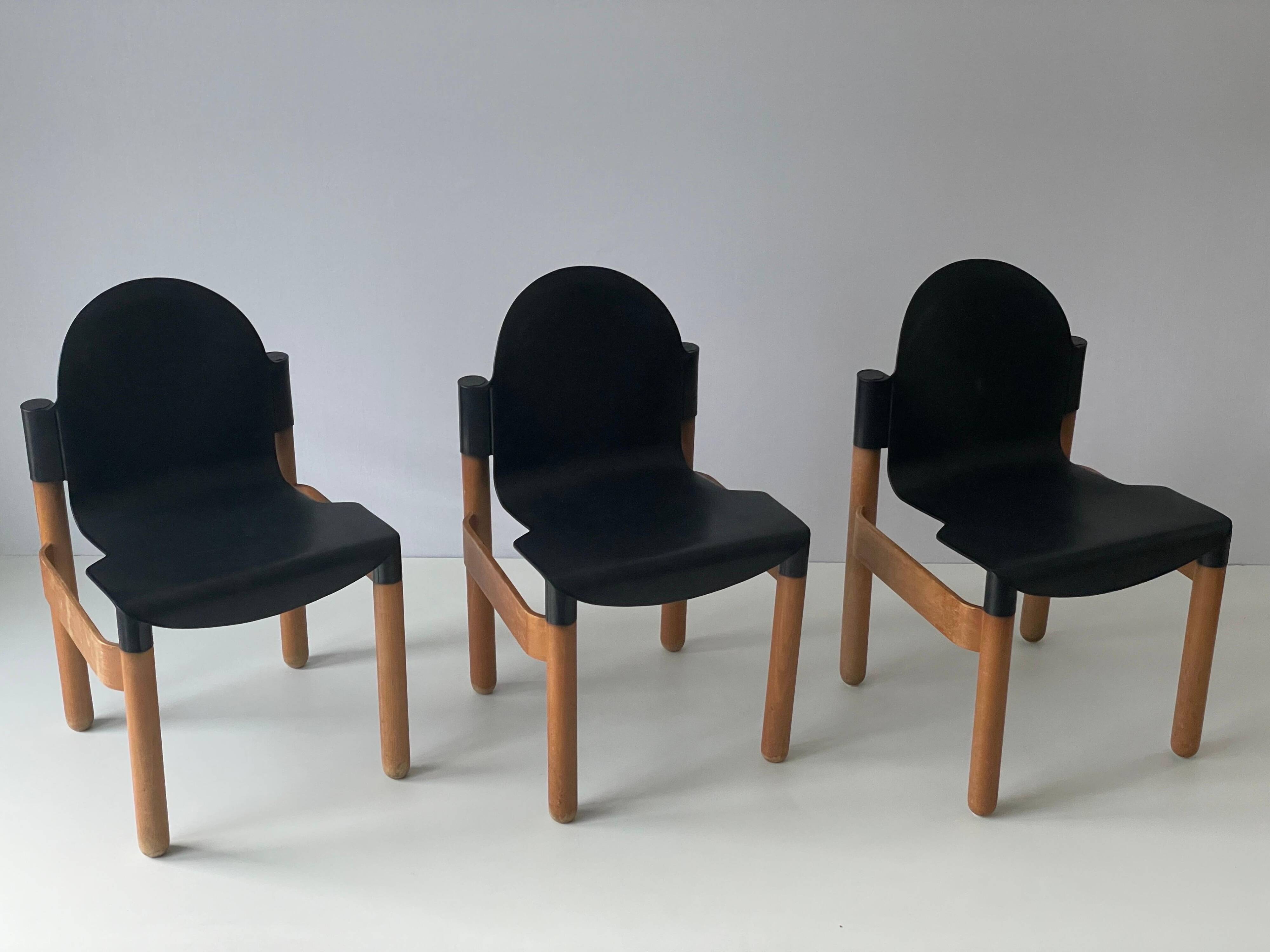 Thonet Flex Set of 3 chairs by Gerd Lange, 1970s, Germany