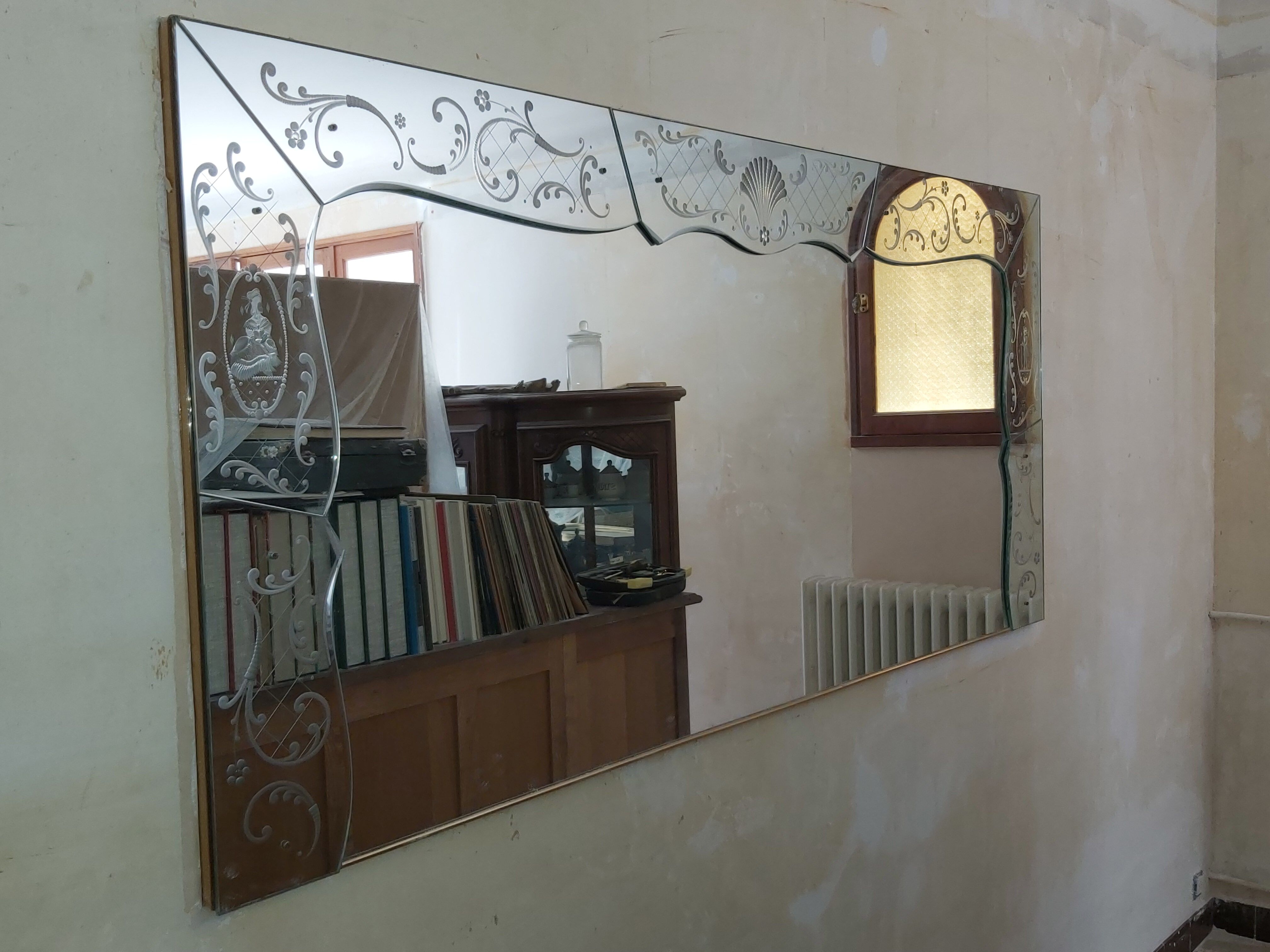 Miroir biseauté vénitien 200x93cm