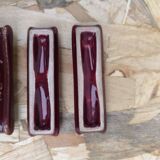 Set of 9 vintage earthenware knife holders