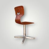 Antique Pagholz molded wood children's chair - mini Smiley chair