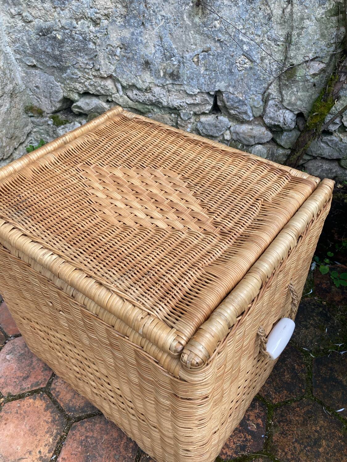 Vintage wicker chest