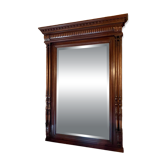 Solid walnut mirror