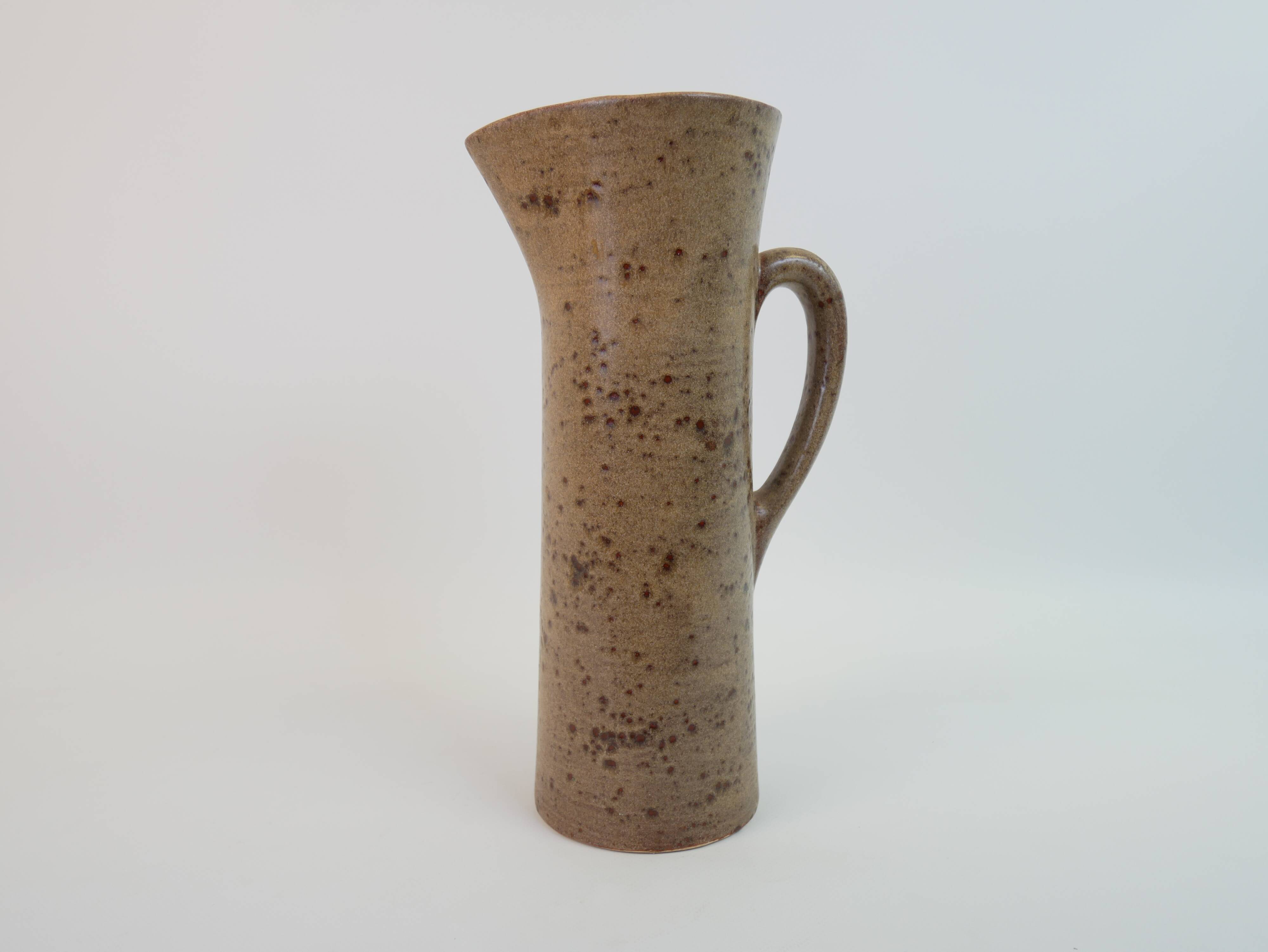 Large ceramic orangeade pitcher by Claude Paci