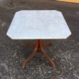 Old coffee table marble top