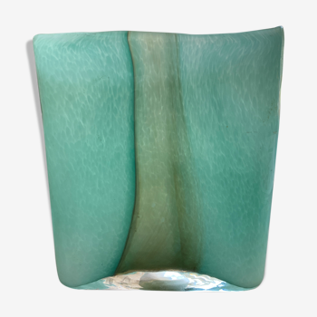 Turquoise and grey vase