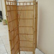 Paravent vintage année 60 rotin bambou
