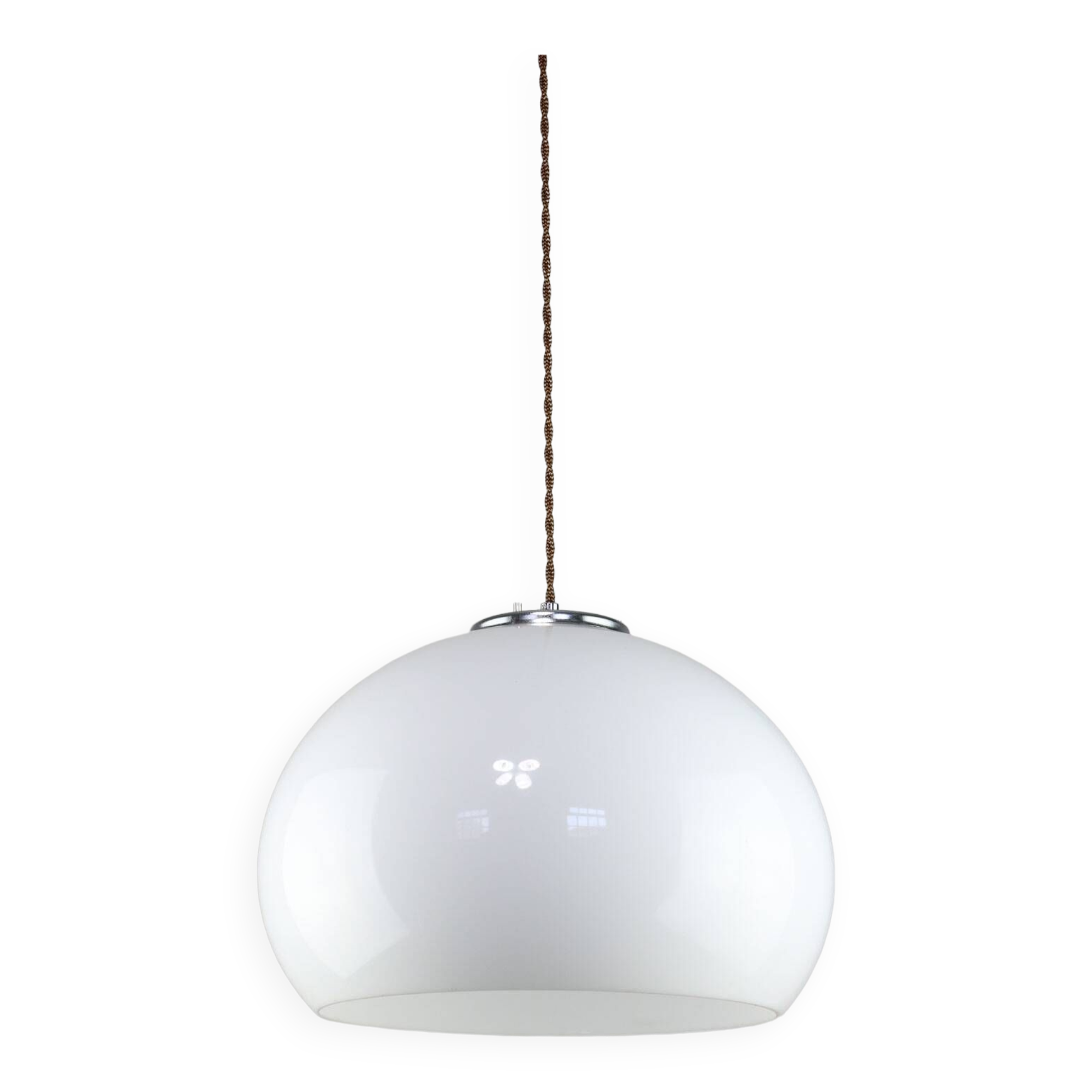White Jolly Pendant Lamp by Luigi Massoni for Guzzini, 1970s