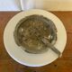 Antique White Opaline Wall Light + Vintage Black Baroque Decor